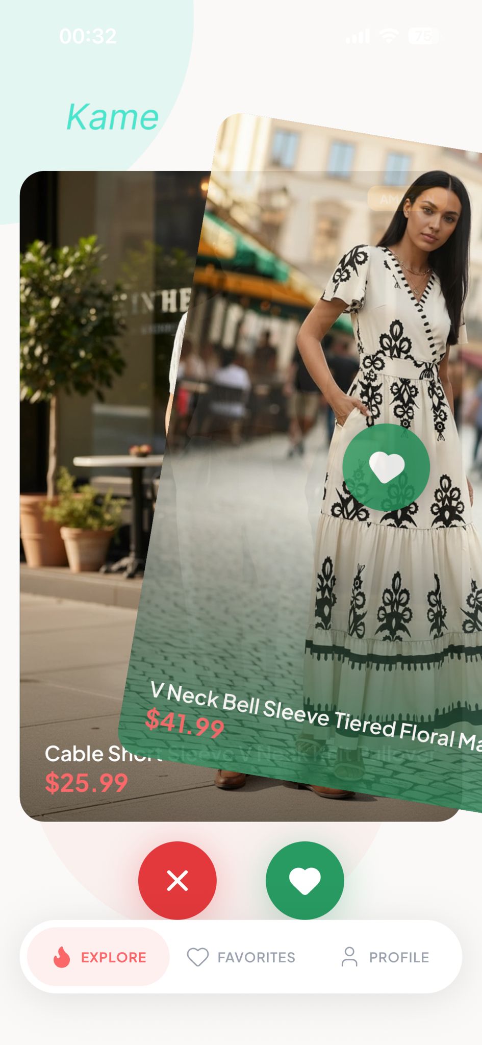 Swipe through outfits